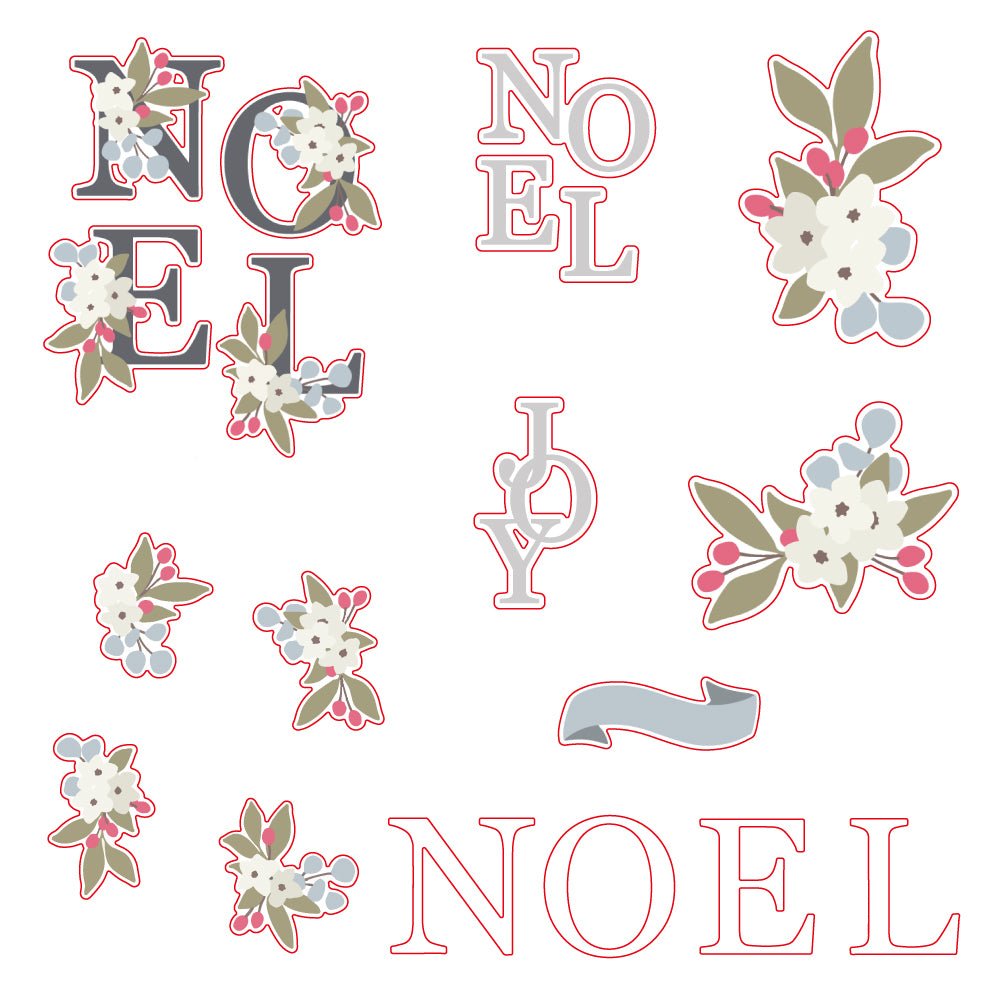 Floral Noel - Honey Cuts - Coordinating Dies - Honey Bee Stamps