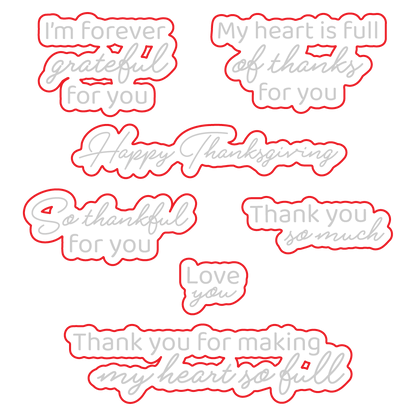 Forever Grateful - Honey Cuts - Coordinating Dies - Honey Bee Stamps