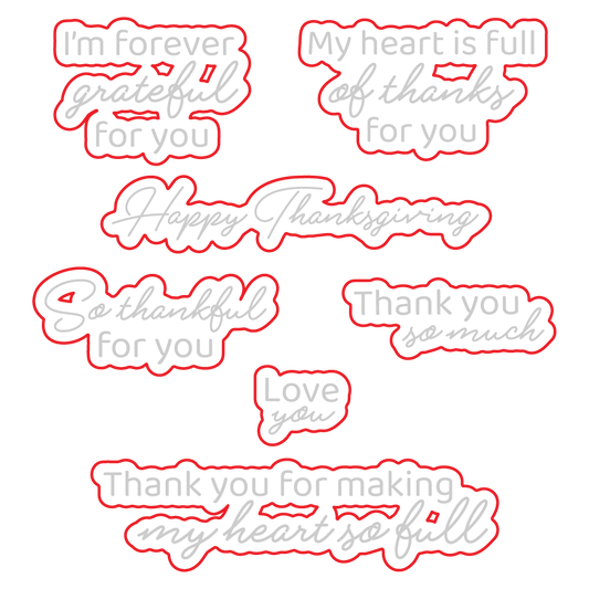 Forever Grateful - Honey Cuts - Coordinating Dies - Honey Bee Stamps