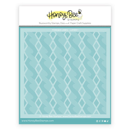 Forged Lines - 6"x6" Stencil Set of 2 Layering Background Stencils - Honey Bee Stamps