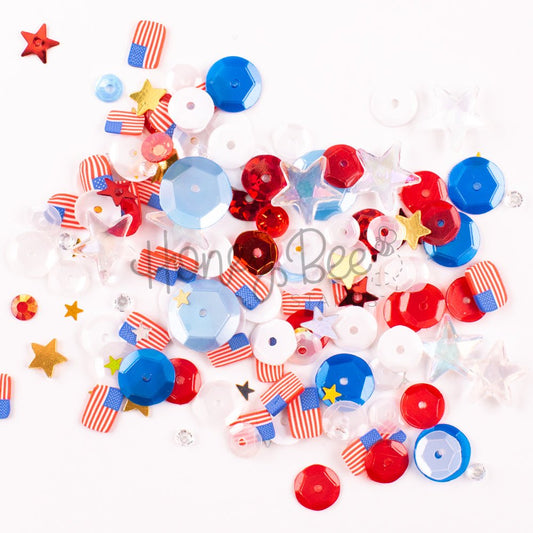 FREEDOM! - Sequin Mix - Honey Bee Stamps