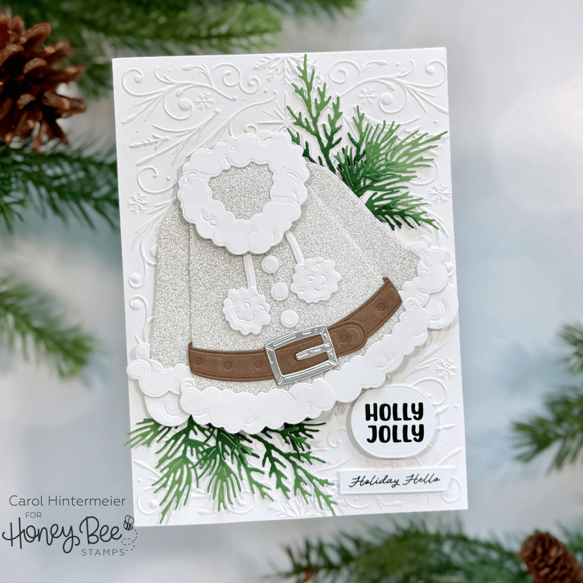 Frosted Filigree - 3D Embossing Folder - Honey Bee Stamps