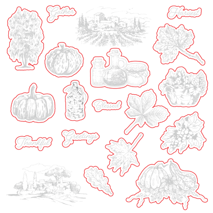 Gallery Wall: Fall - Honey Cuts - Coordinating Dies - Honey Bee Stamps