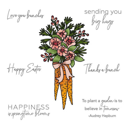 Garden Bouquet - 4x6 Photopolymer Stamp Set - Honey Bee Stamps