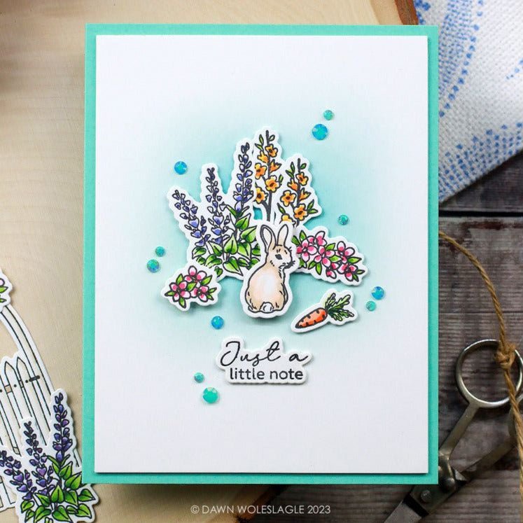 Garden Gate - 6x6 Photopolymer Stamp Set - Honey Bee Stamps