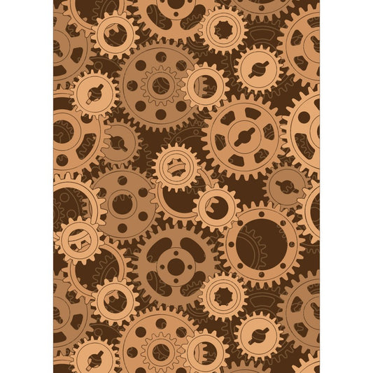 Gears - 3D Embossing Folder - Honey Bee Stamps