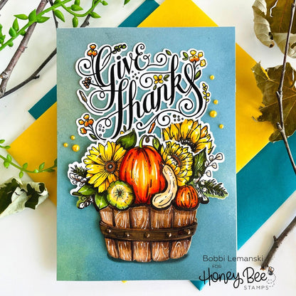 Give Thanks - Honey Cuts - Coordinating Dies - Honey Bee Stamps