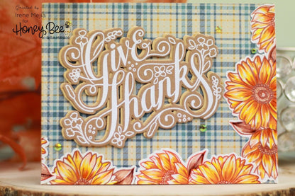 Give Thanks - Honey Cuts - Coordinating Dies - Honey Bee Stamps