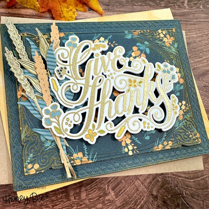 Give Thanks - Honey Cuts - Coordinating Dies - Honey Bee Stamps