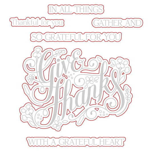 Give Thanks - Honey Cuts - Coordinating Dies - Honey Bee Stamps