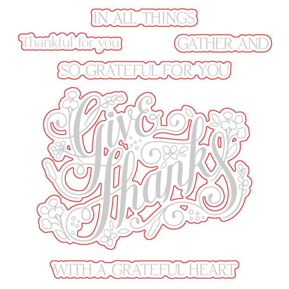 Give Thanks - Honey Cuts - Coordinating Dies - Honey Bee Stamps