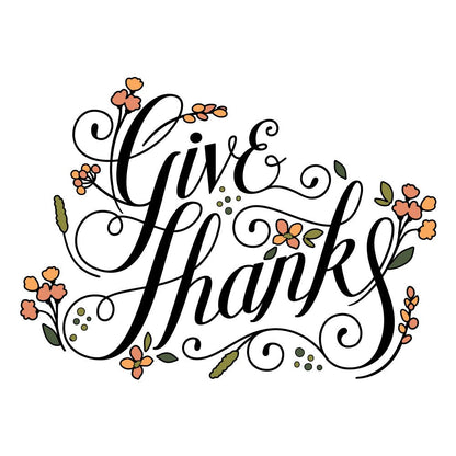 Give Thanks - Set Of 4 - A2 4.25"x5.5" Coordinating tencils - Honey Bee Stamps