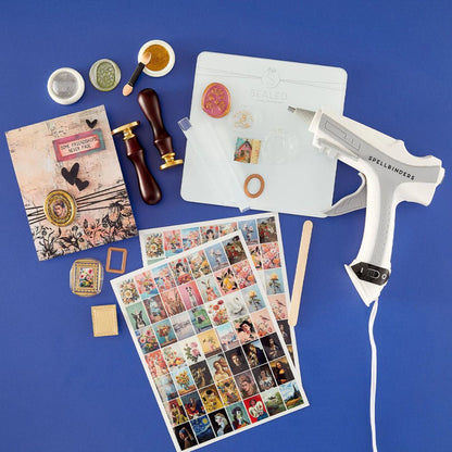 Gold Bullion Wax Seal Powder - Clear Seal Maker Tool Collection by Spellbinders - Honey Bee Stamps