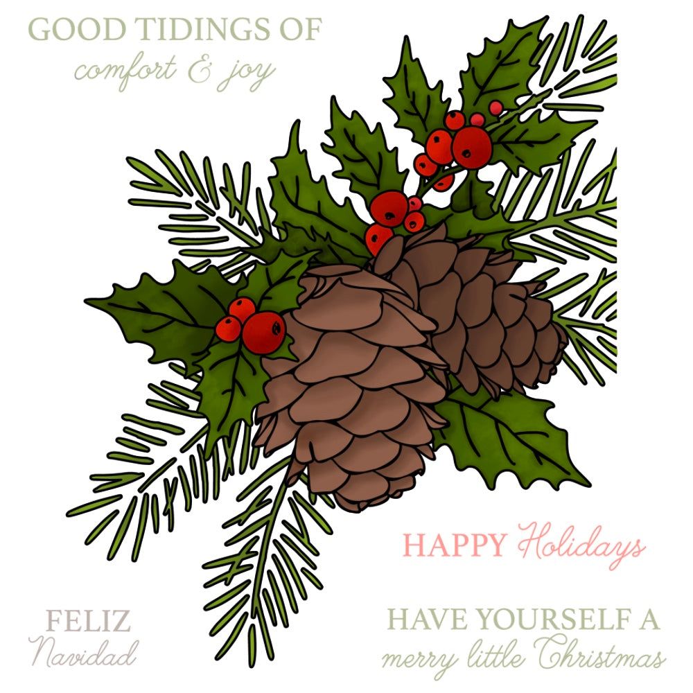 Good Tidings - 4x5 Photopolymer Stamp Set - Honey Bee Stamps