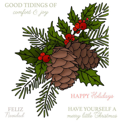 Good Tidings - 4x5 Photopolymer Stamp Set - Honey Bee Stamps