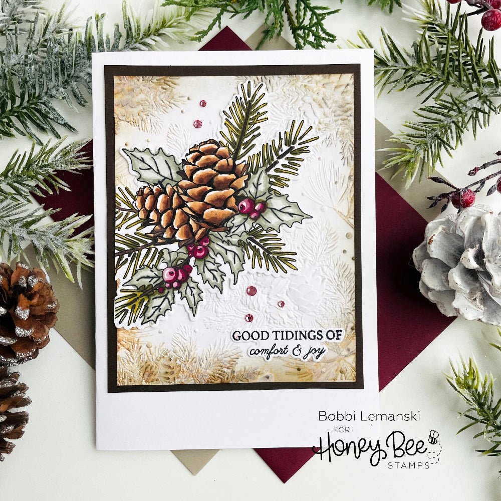 Good Tidings - 4x5 Photopolymer Stamp Set - Honey Bee Stamps