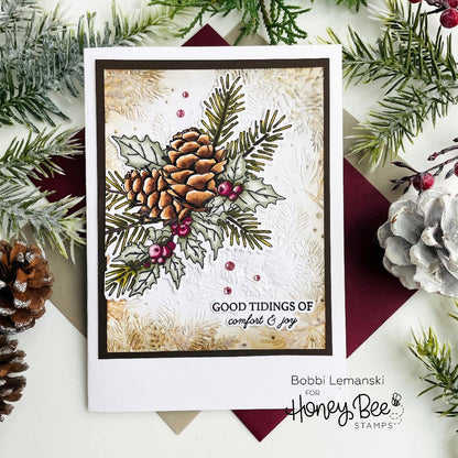 Good Tidings - 4x5 Photopolymer Stamp Set - Honey Bee Stamps