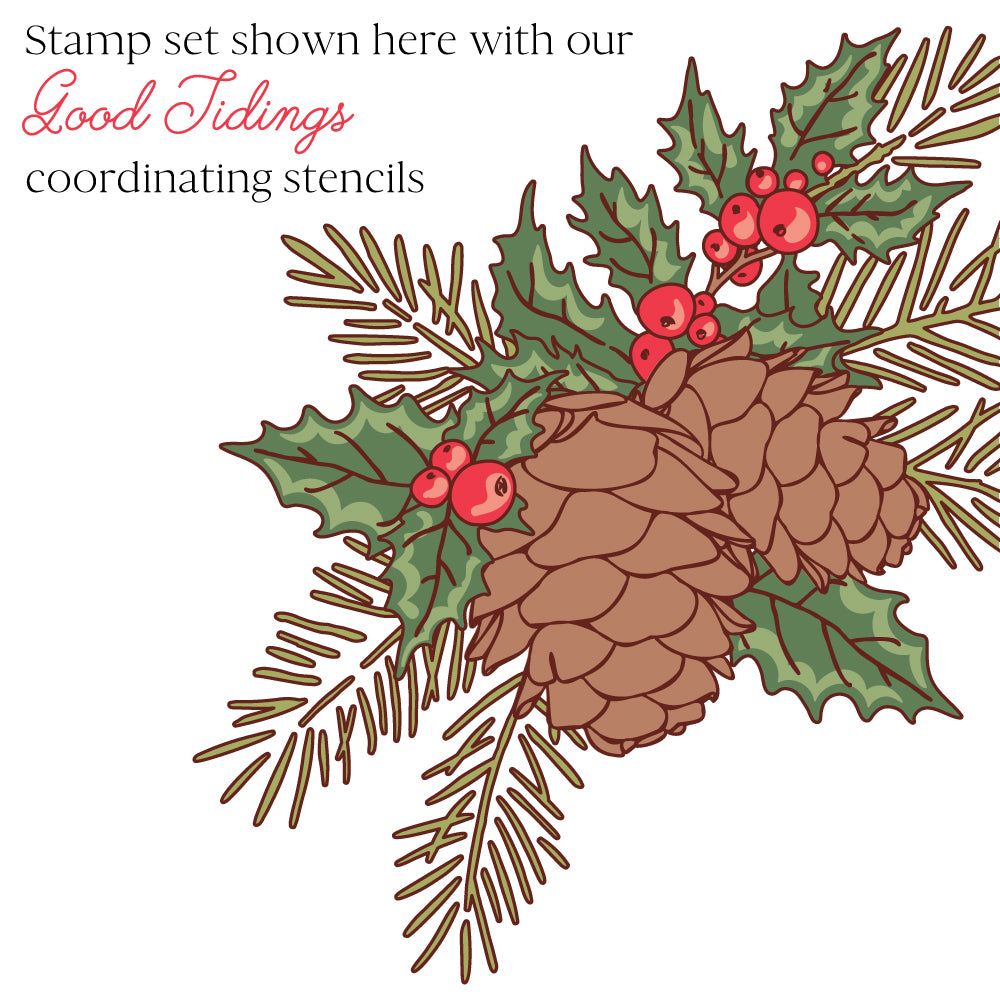 Good Tidings - 4x5 Photopolymer Stamp Set - Honey Bee Stamps