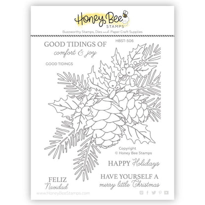 Good Tidings - 4x5 Photopolymer Stamp Set - Honey Bee Stamps