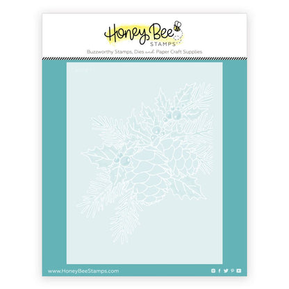 Good Tidings - Set Of 6 - A2 4.25"x5.5" Coordinating Stencils - Honey Bee Stamps