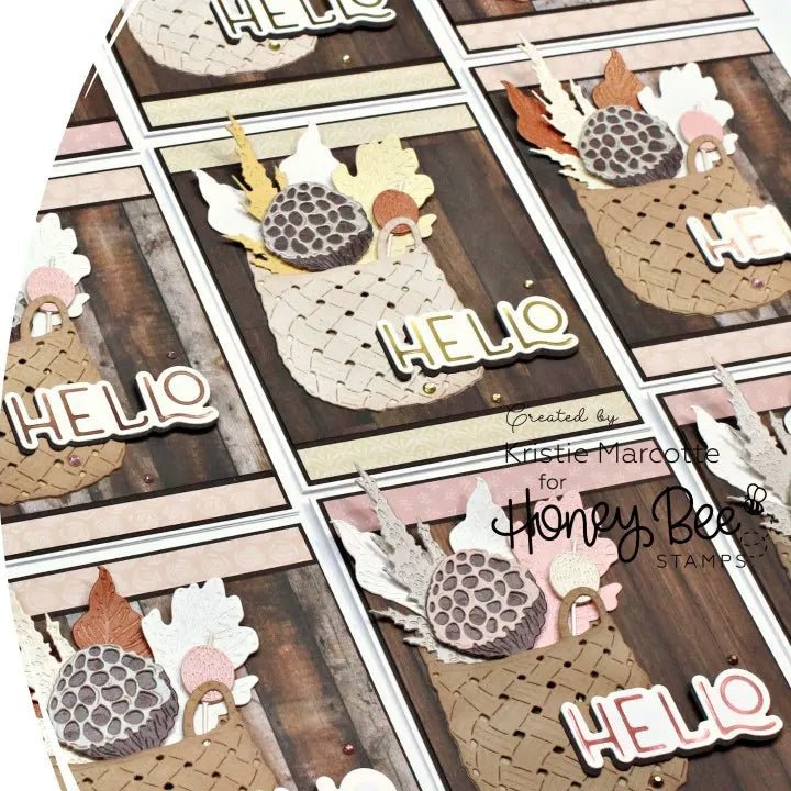 Grain & Grunge Paper Pad 6x8.5 - 24 Double - Sided Sheets - Honey Bee Stamps