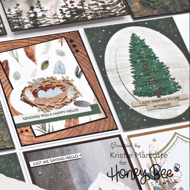 Grain & Grunge Paper Pad 6x8.5 - 24 Double - Sided Sheets - Honey Bee Stamps