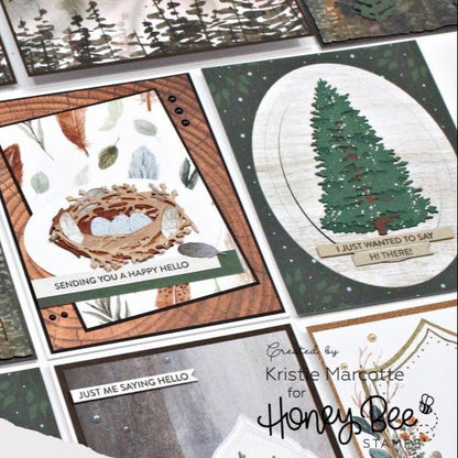 Grain & Grunge Paper Pad 6x8.5 - 24 Double - Sided Sheets - Honey Bee Stamps