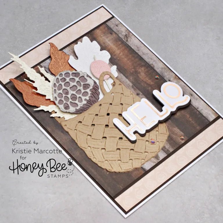 Grain & Grunge Paper Pad 6x8.5 - 24 Double - Sided Sheets - Honey Bee Stamps