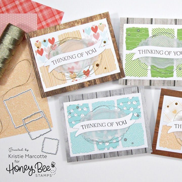 Grain & Grunge Paper Pad 6x8.5 - 24 Double - Sided Sheets - Honey Bee Stamps