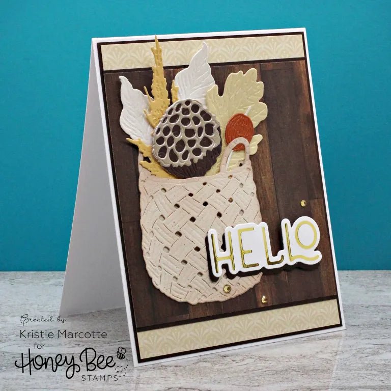 Grain & Grunge Paper Pad 6x8.5 - 24 Double - Sided Sheets - Honey Bee Stamps