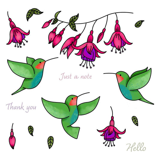 Grandma's Garden - 4x6 Photopolymer Stamp Set - Retiring - Honey Bee Stamps