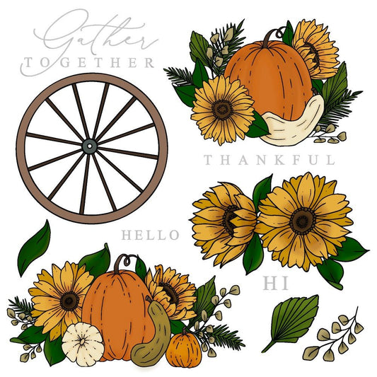 Grateful Gatherings - 6x8 Photopolymer Stamp Set - Honey Bee Stamps