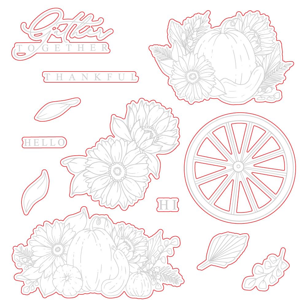 Grateful Gatherings - Honey Cuts - Coordinating Dies - Honey Bee Stamps