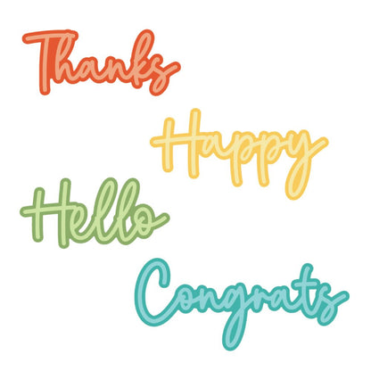 Great Greetings: Everyday - Honey Cuts - Stand - Alone Dies - Honey Bee Stamps