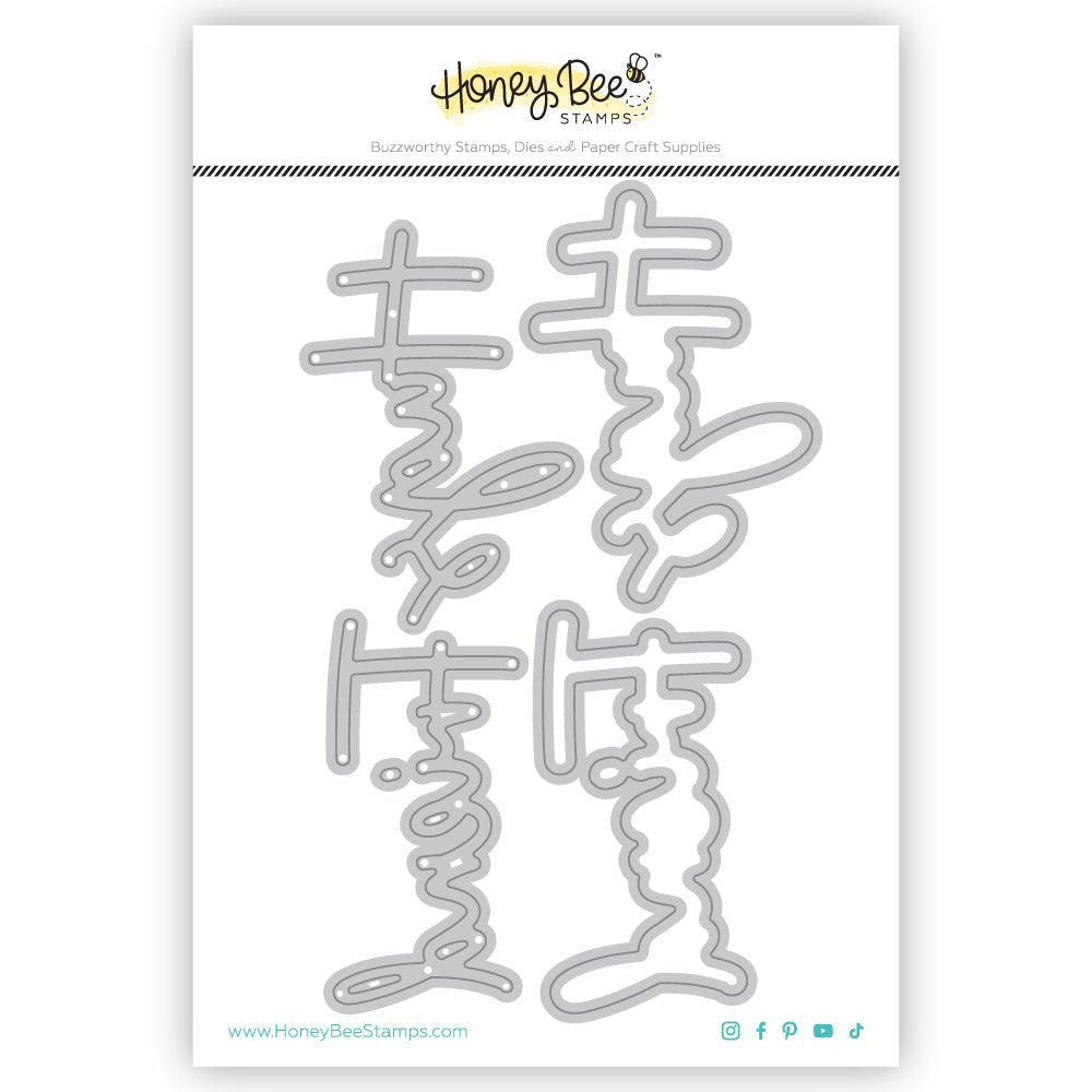 Great Greetings: Friend - Honey Cuts - Stand - Alone Dies - Honey Bee Stamps