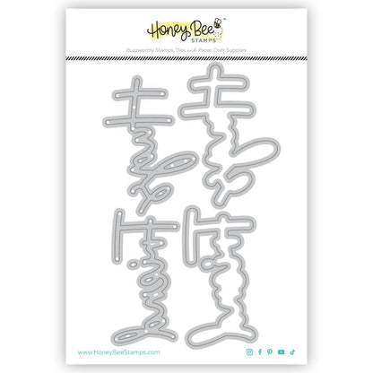 Great Greetings: Friend - Honey Cuts - Stand - Alone Dies - Honey Bee Stamps