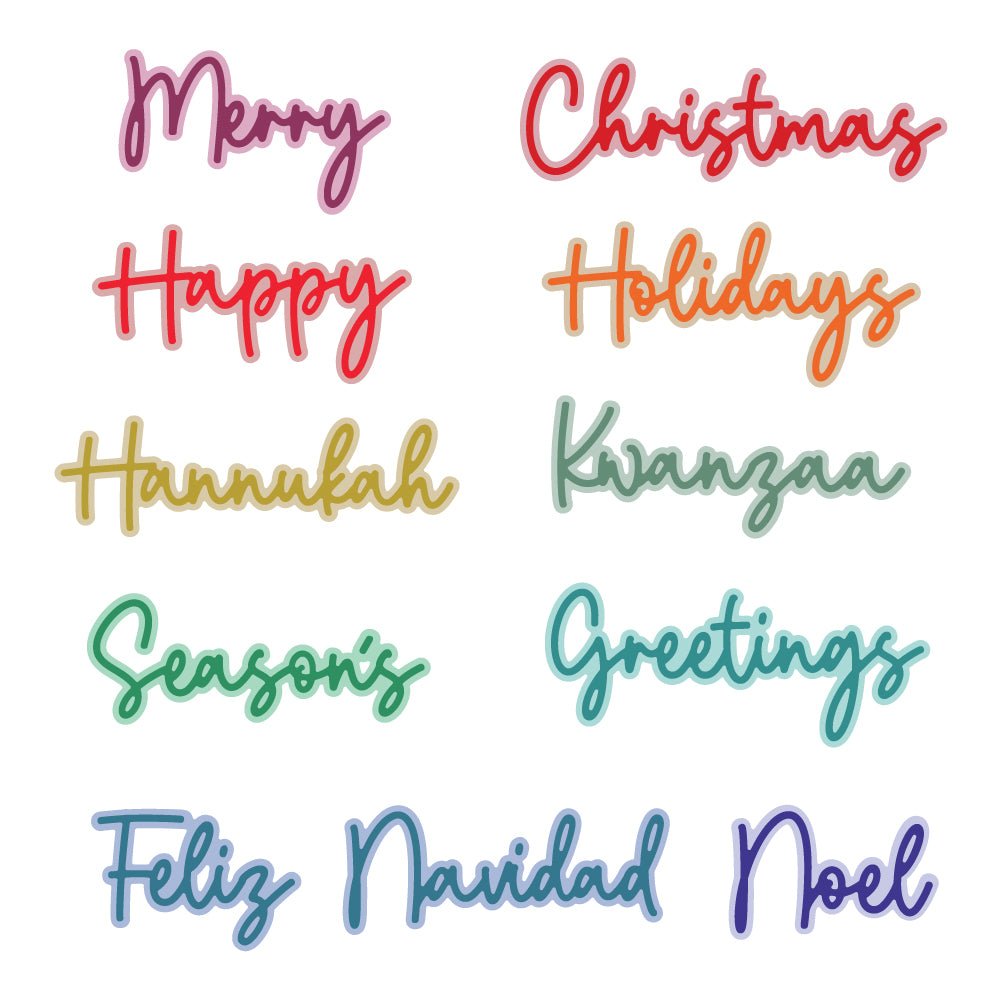 Great Greetings: Holiday - Honey Cuts - Stand - Alone Dies - Honey Bee Stamps