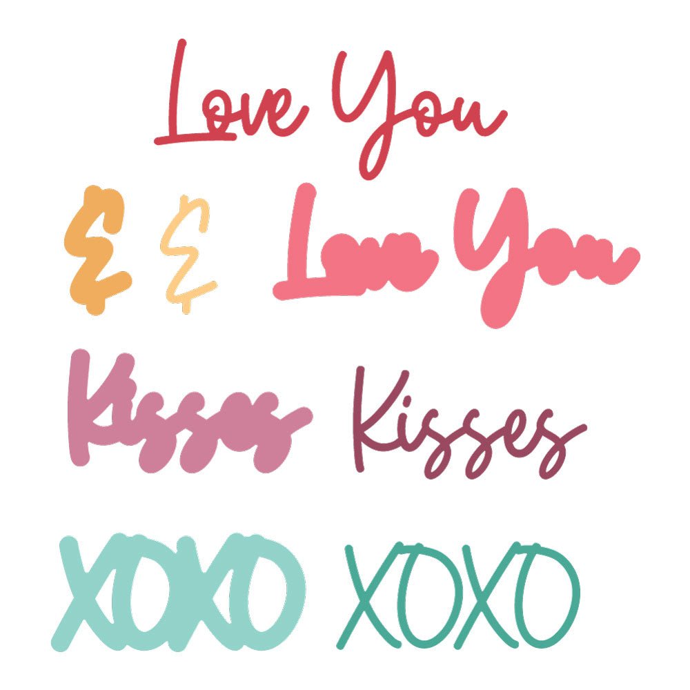 Great Greetings: Love - Honey Cuts - Stand - Alone Dies - Honey Bee Stamps