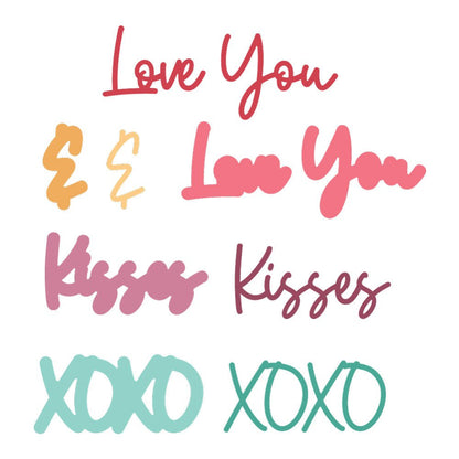 Great Greetings: Love - Honey Cuts - Stand - Alone Dies - Honey Bee Stamps