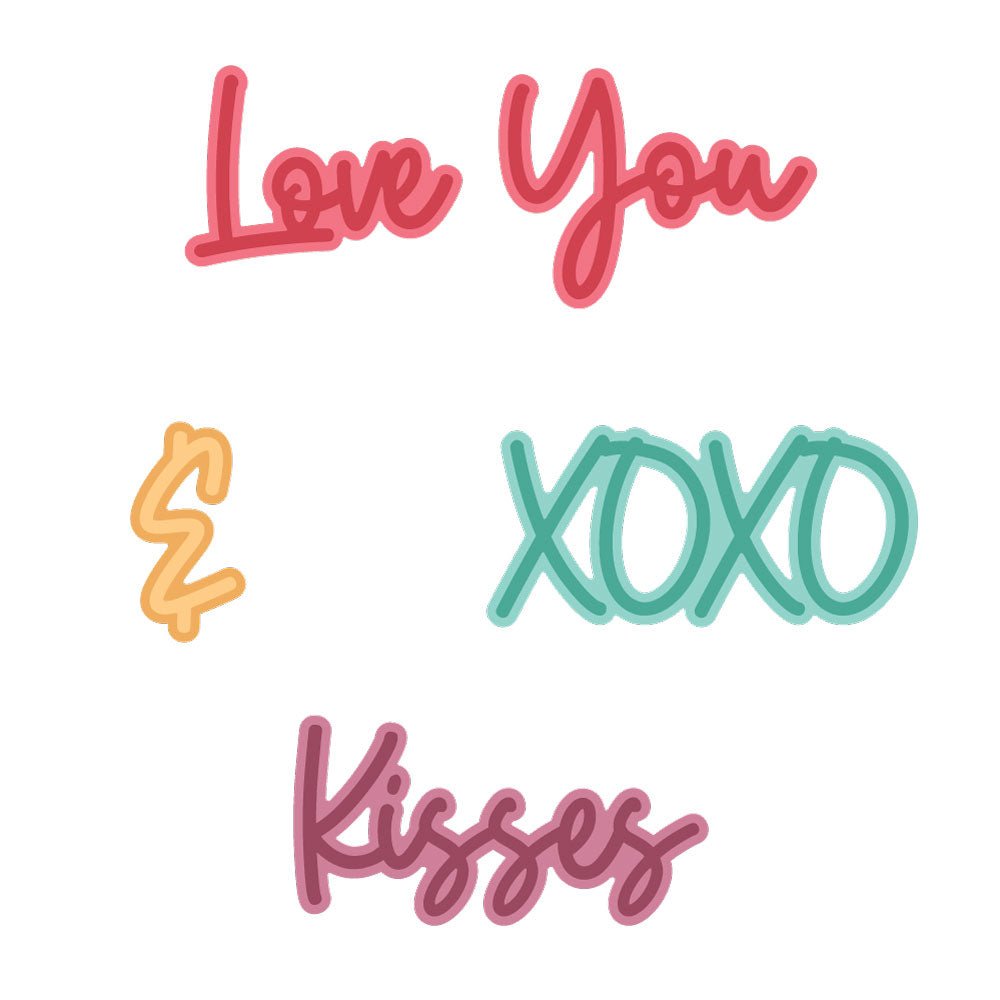 Great Greetings: Love - Honey Cuts - Stand - Alone Dies - Honey Bee Stamps