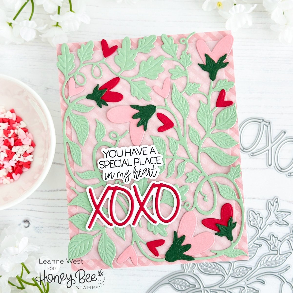 Great Greetings: Love - Honey Cuts - Stand - Alone Dies - Honey Bee Stamps