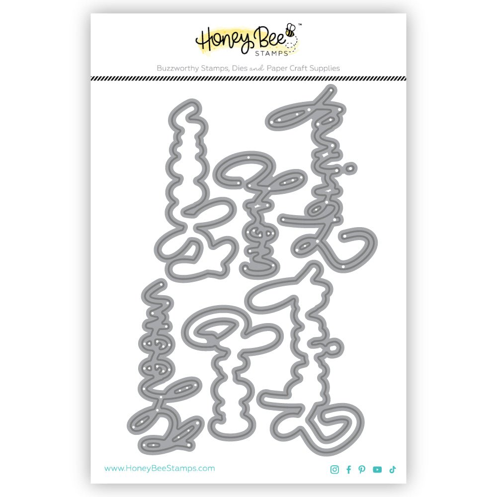 Great Greetings: Spring - Honey Cuts - Stand - Alone Dies - Honey Bee Stamps