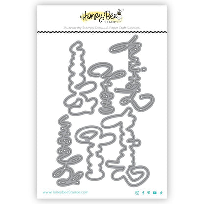 Great Greetings: Spring - Honey Cuts - Stand - Alone Dies - Honey Bee Stamps