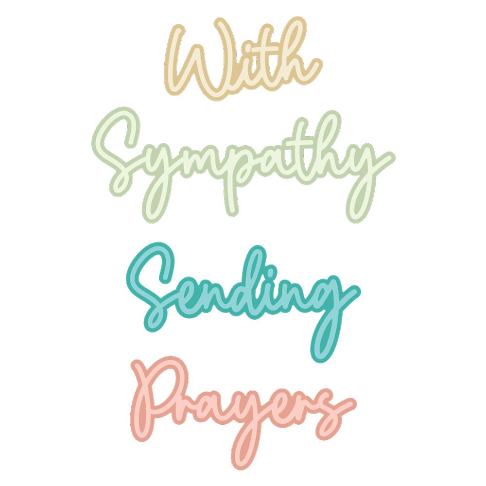 Great Greetings: Sympathy - Honey Cuts - Stand - Alone Dies - Honey Bee Stamps