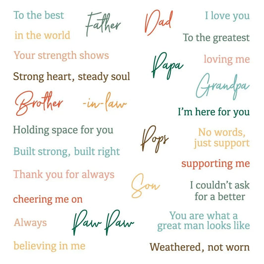 Great Man - 5x6.5 Photopolymer Clear Stamp Set - Honey Bee Stamps