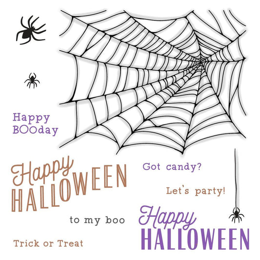 Happy Halloween - 6x8 Photopolymer Stamp Set - Honey Bee Stamps