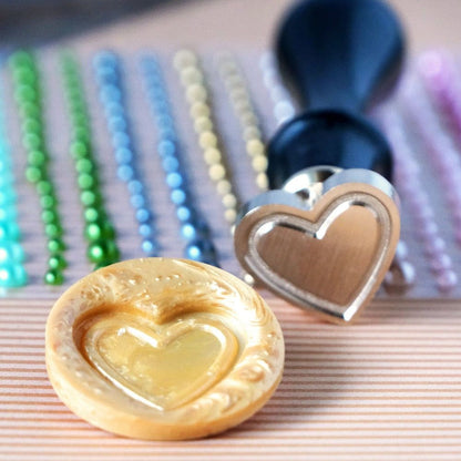 Heart Frame - Wax Stamper - Honey Bee Stamps