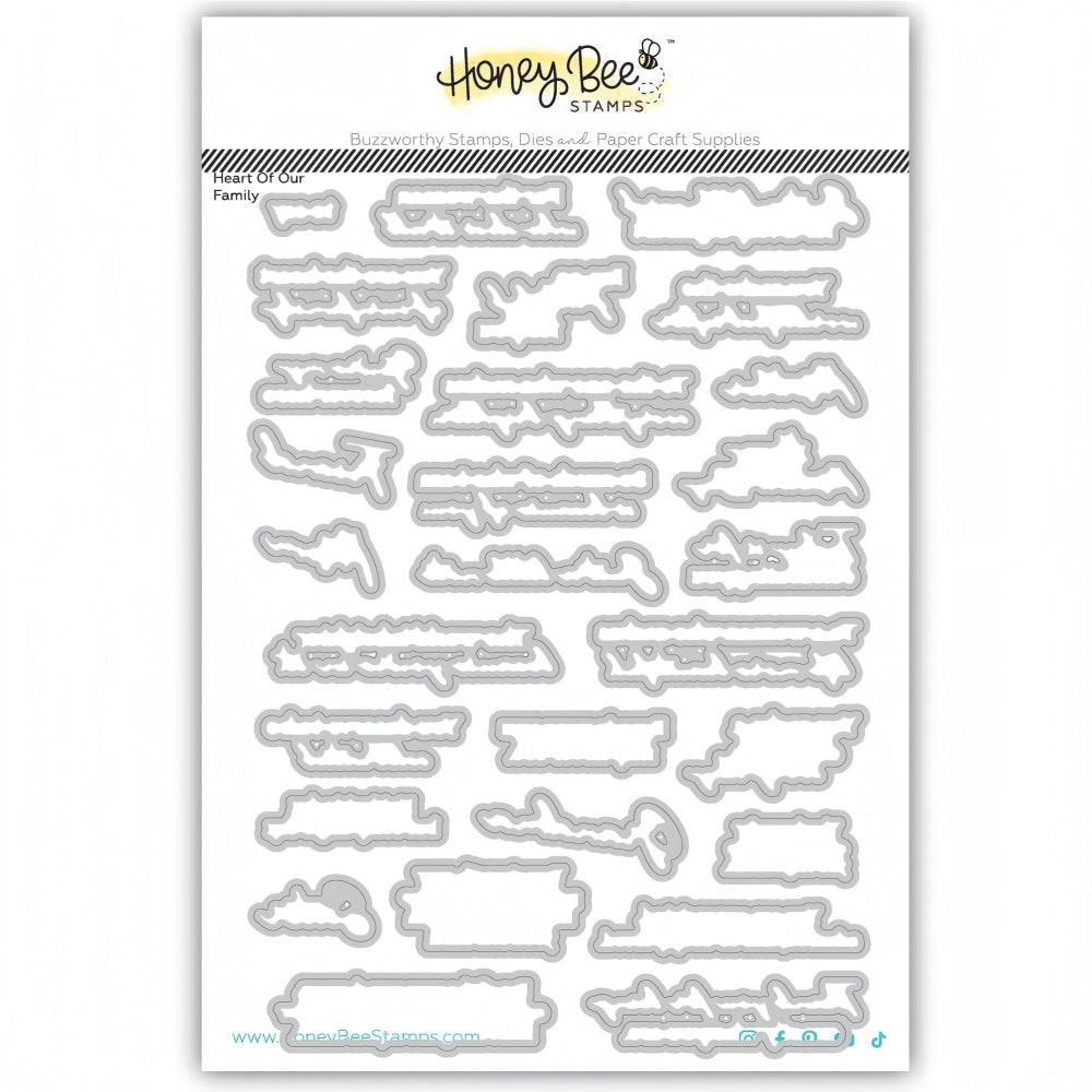 Heart Of Our Family - Honey Cuts Coordinating Dies - Honey Bee Stamps