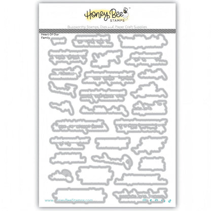 Heart Of Our Family - Honey Cuts Coordinating Dies - Honey Bee Stamps