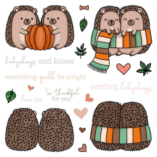Hedgehugs - 6x6 Photopolymer Stamp Set - Retiring - Honey Bee Stamps
